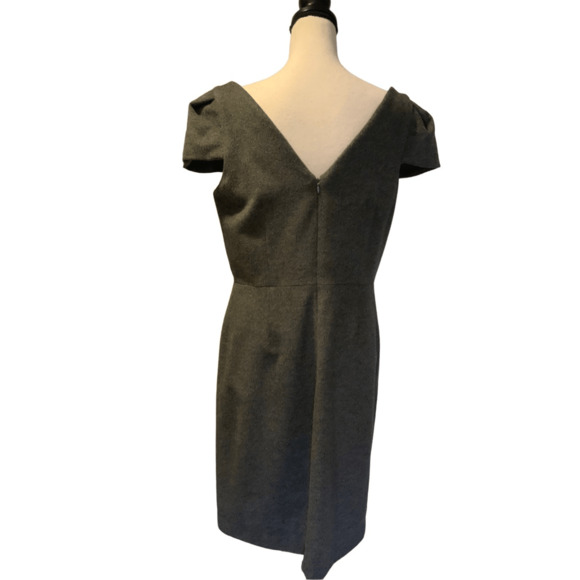 Gray Sheath Work Dress David Peck - Picture 6 of 10